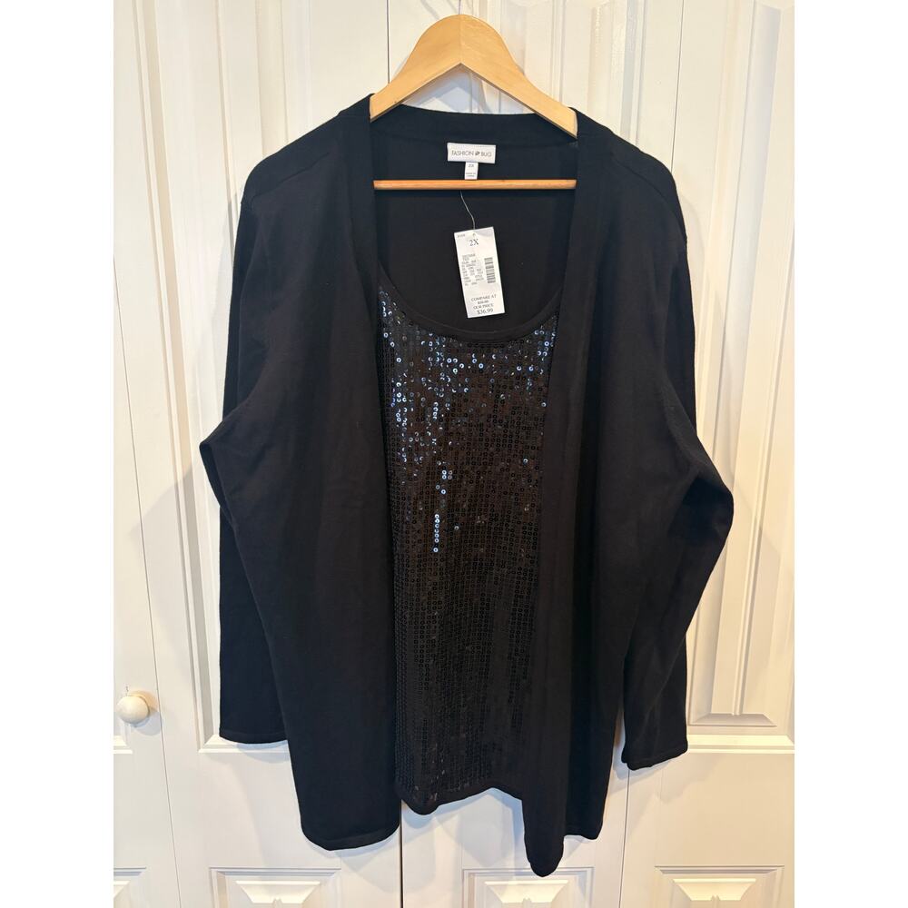 Fashion Bug Sequin‎ Tank And Sweater Set Size 2X
